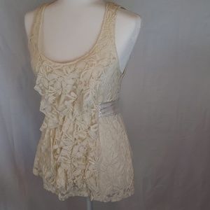 Lace causal Top